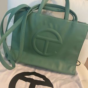 Telfar Sage Medium Shopping Bag
